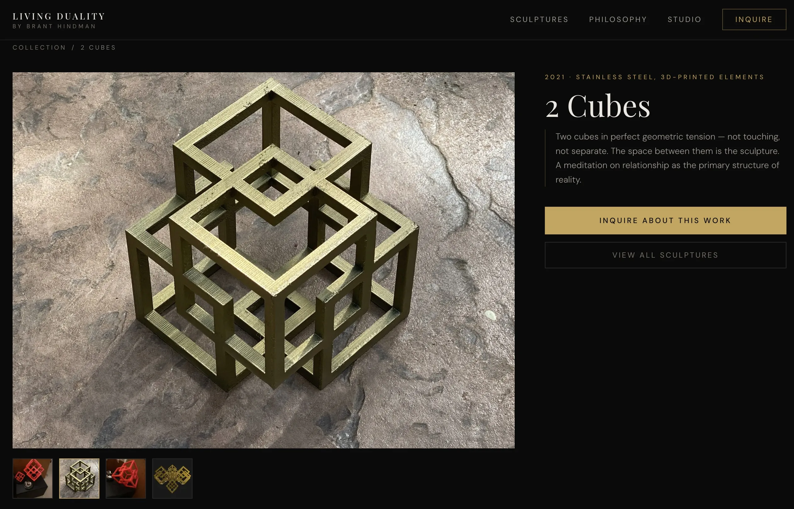Living Duality website screenshot - built by TheGoodSite.co